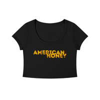 American Honey Solid Color Slim Crop T-Shirt