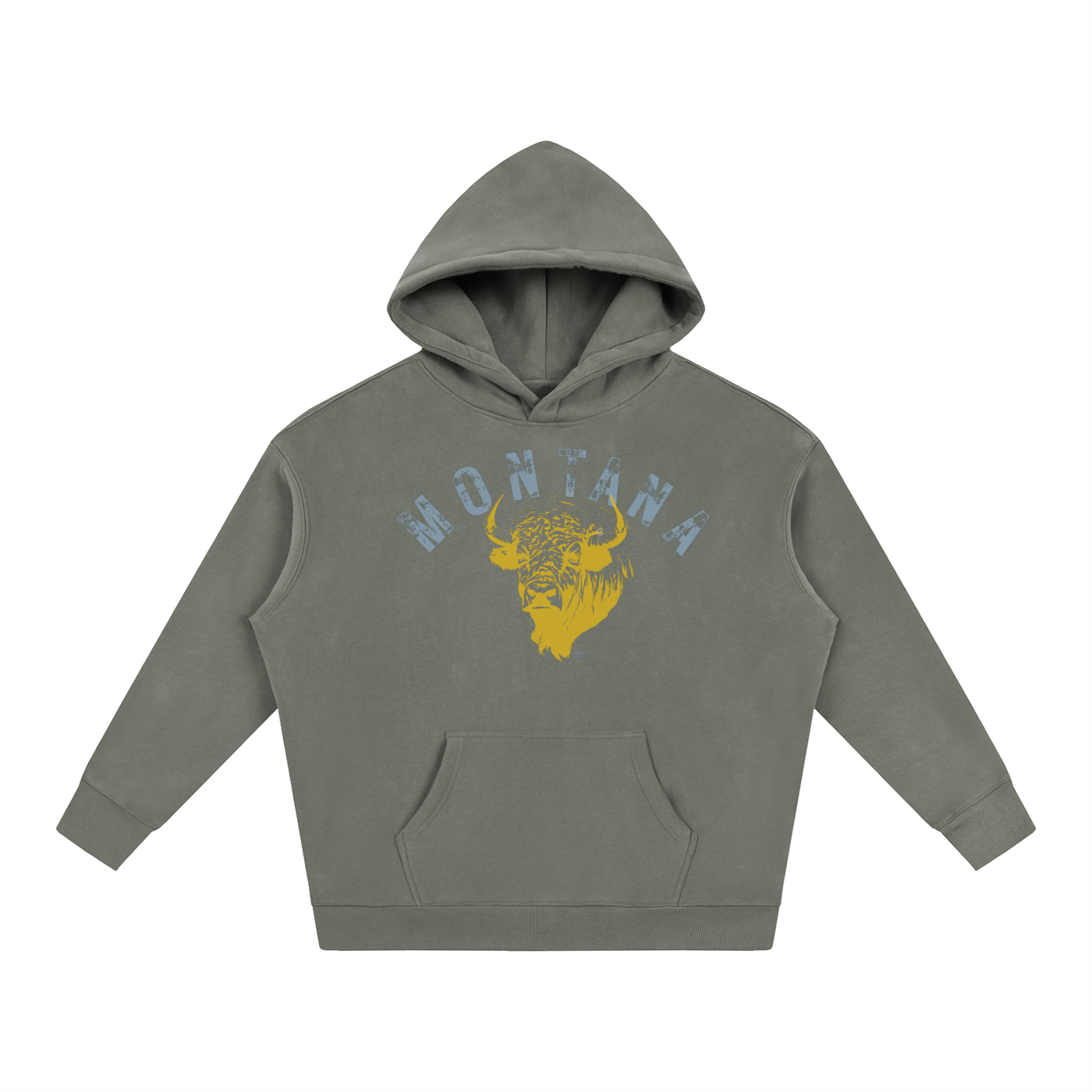 Montana Bison Oversize Fleeced Hoodie