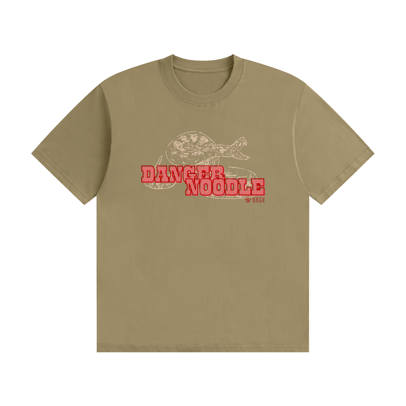 Danger Noodle Rattlesnake Unisex Seamless Cotton T-Shirt