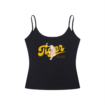 Tiger Tight Fitting Jeans Company Fit Open-Back Tank Top