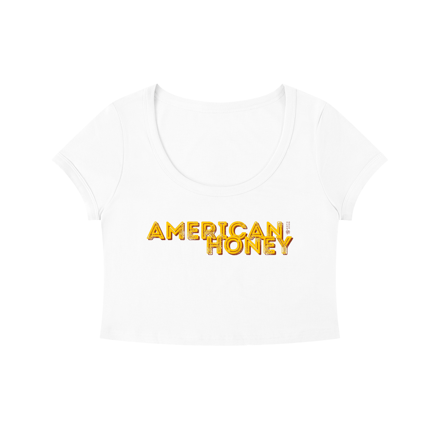 American Honey Solid Color Slim Crop T-Shirt