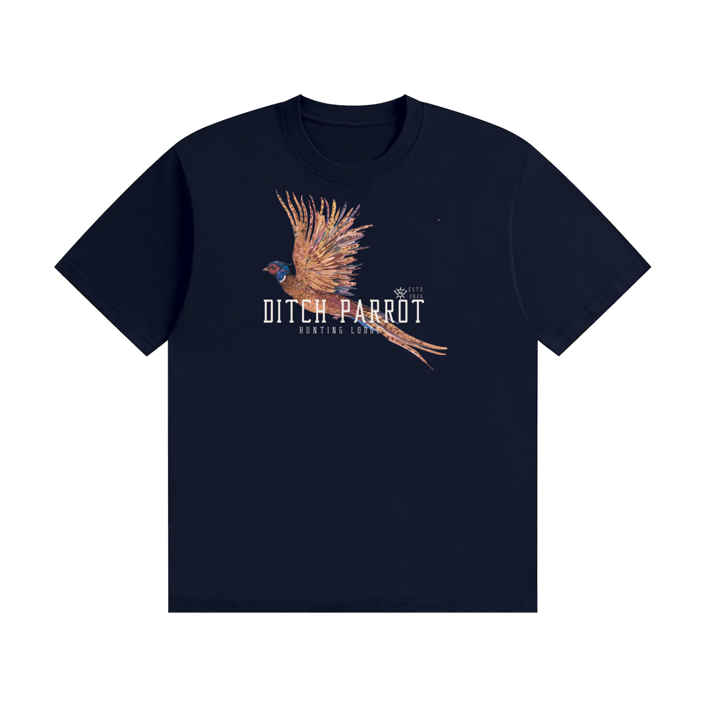 Ditch Parrot Hunting Lodge Unisex Seamless Cotton T-Shirt