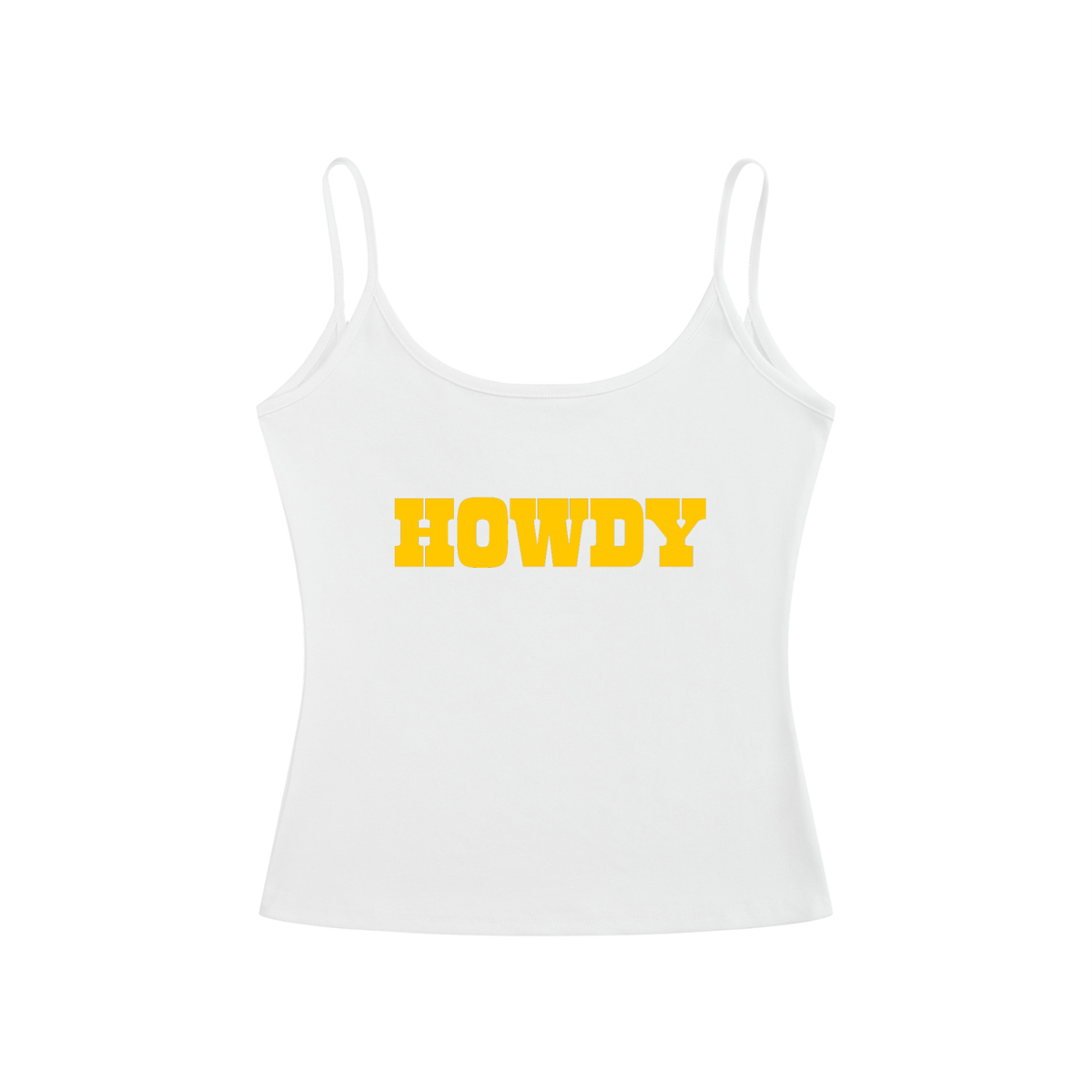 Howdy Slim Fit Open-Back Tank Top