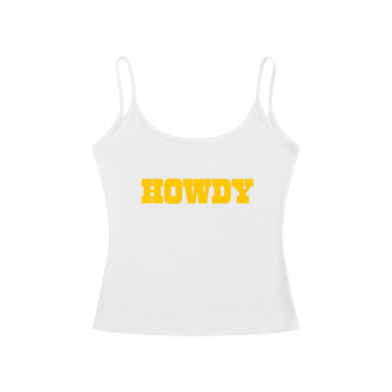 Howdy Slim Fit Open-Back Tank Top