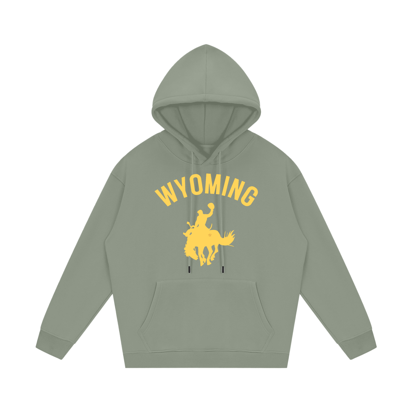 Wyoming  Bucking Horse Fleece Hoodie