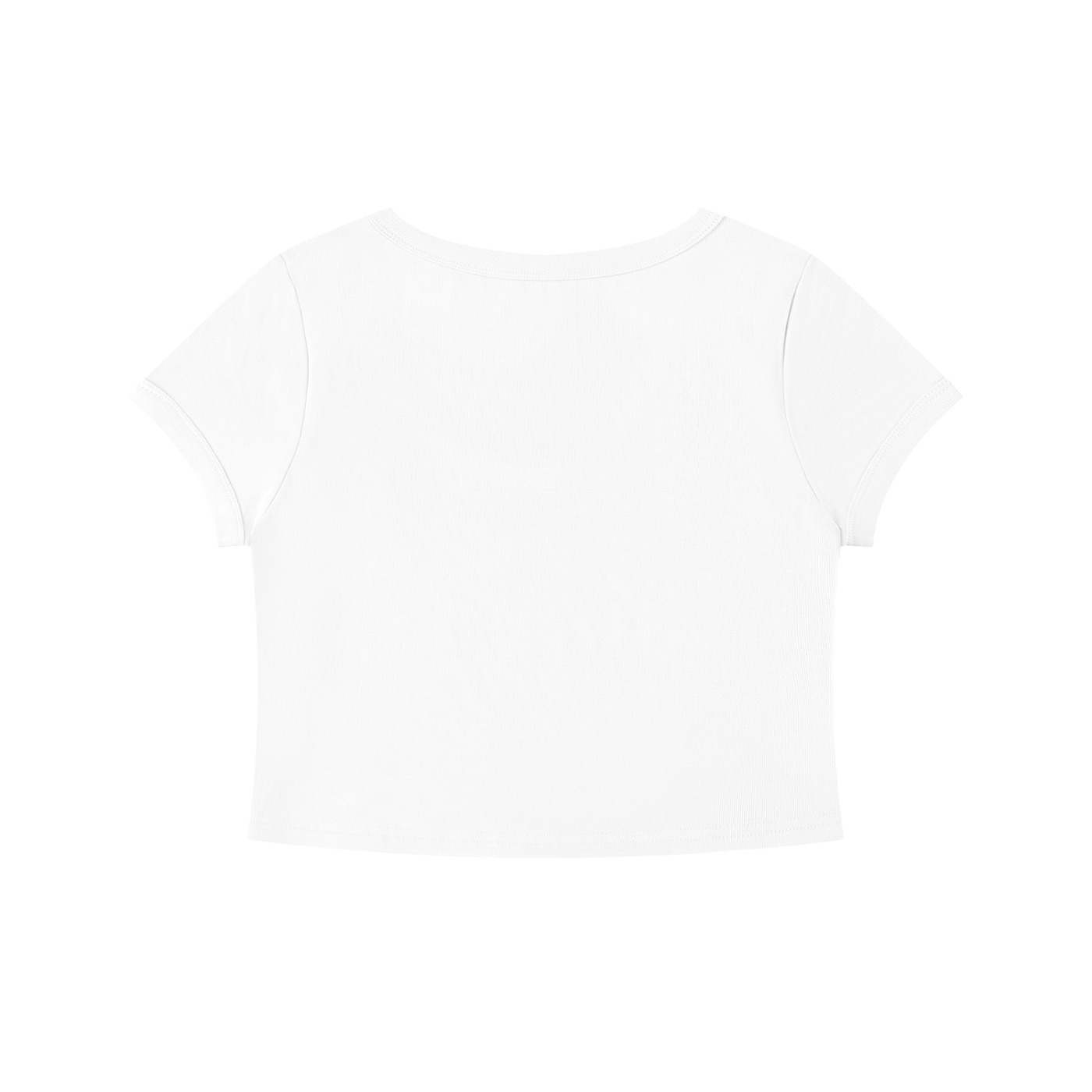 You're in Luck Women's Solid Color Slim Crop T-Shirt