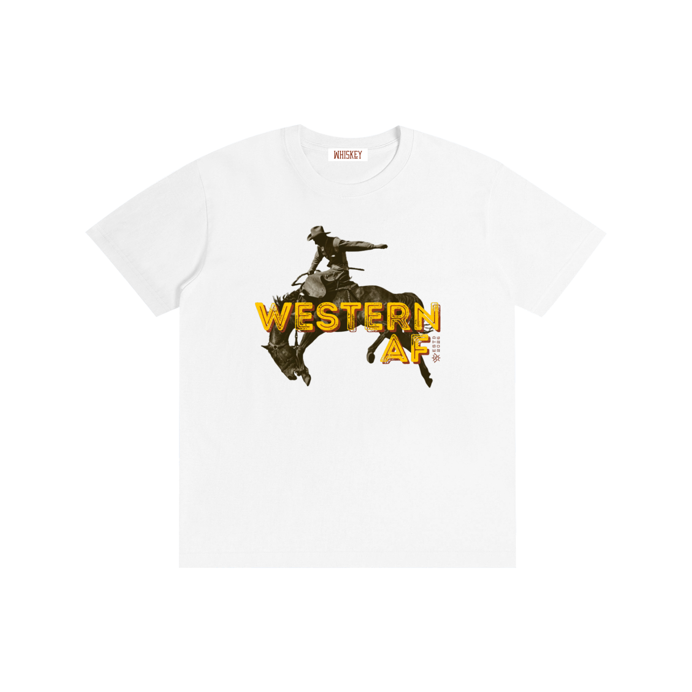 Western AF Vintage Bronc Pure Cotton T-Shirt