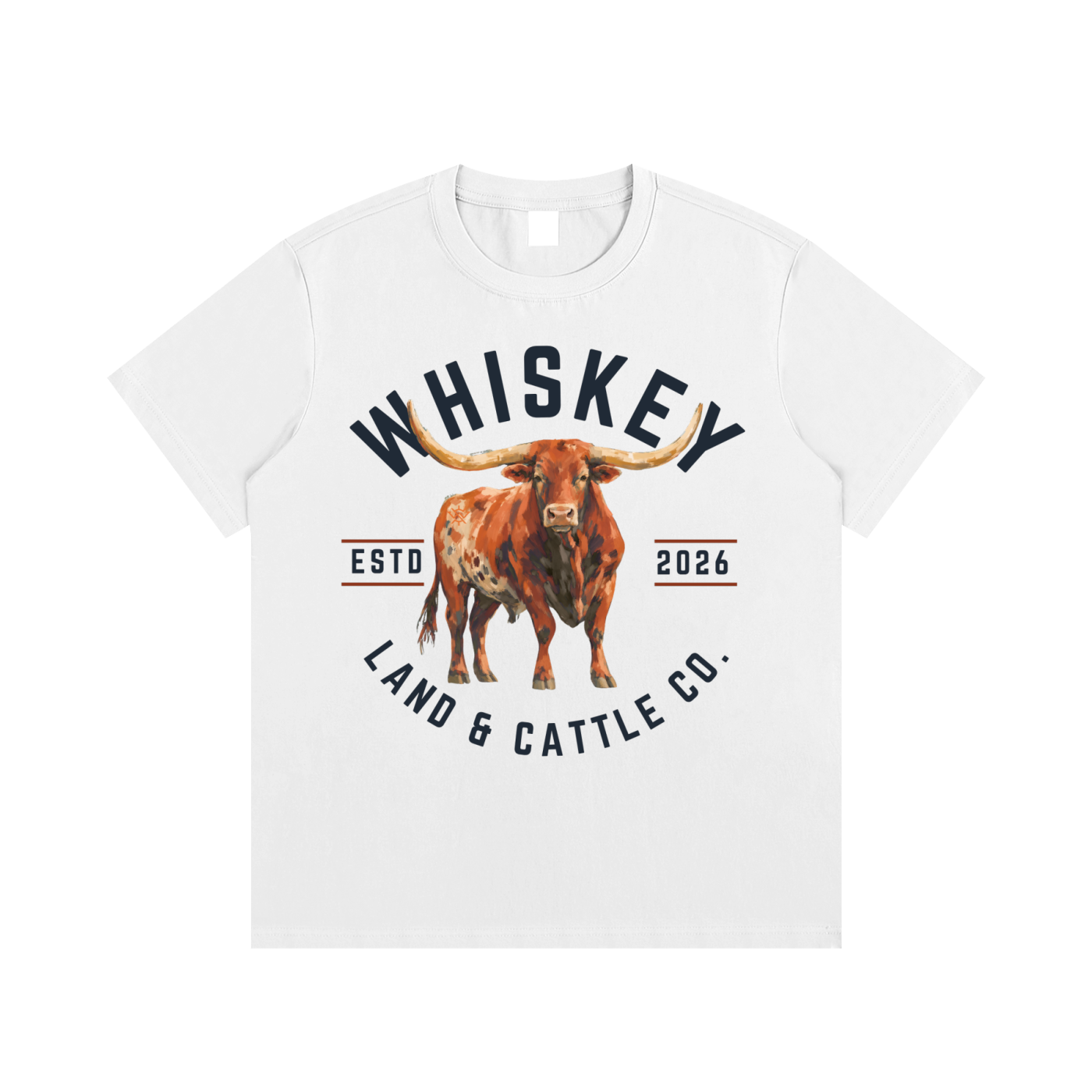 Whiskey Land & Cattle Essential Cotton T-Shirt