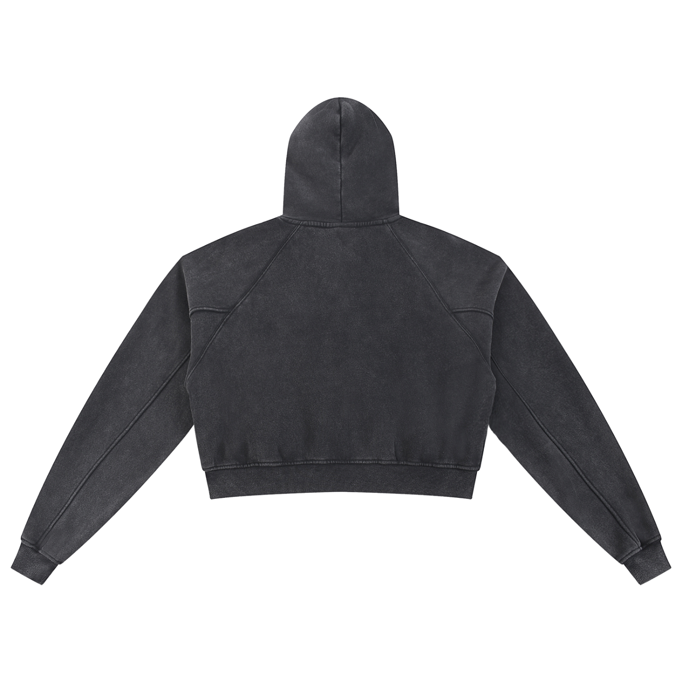 Tiger Tight Fitting Jean Company Snow Washed Cropped Hoodie