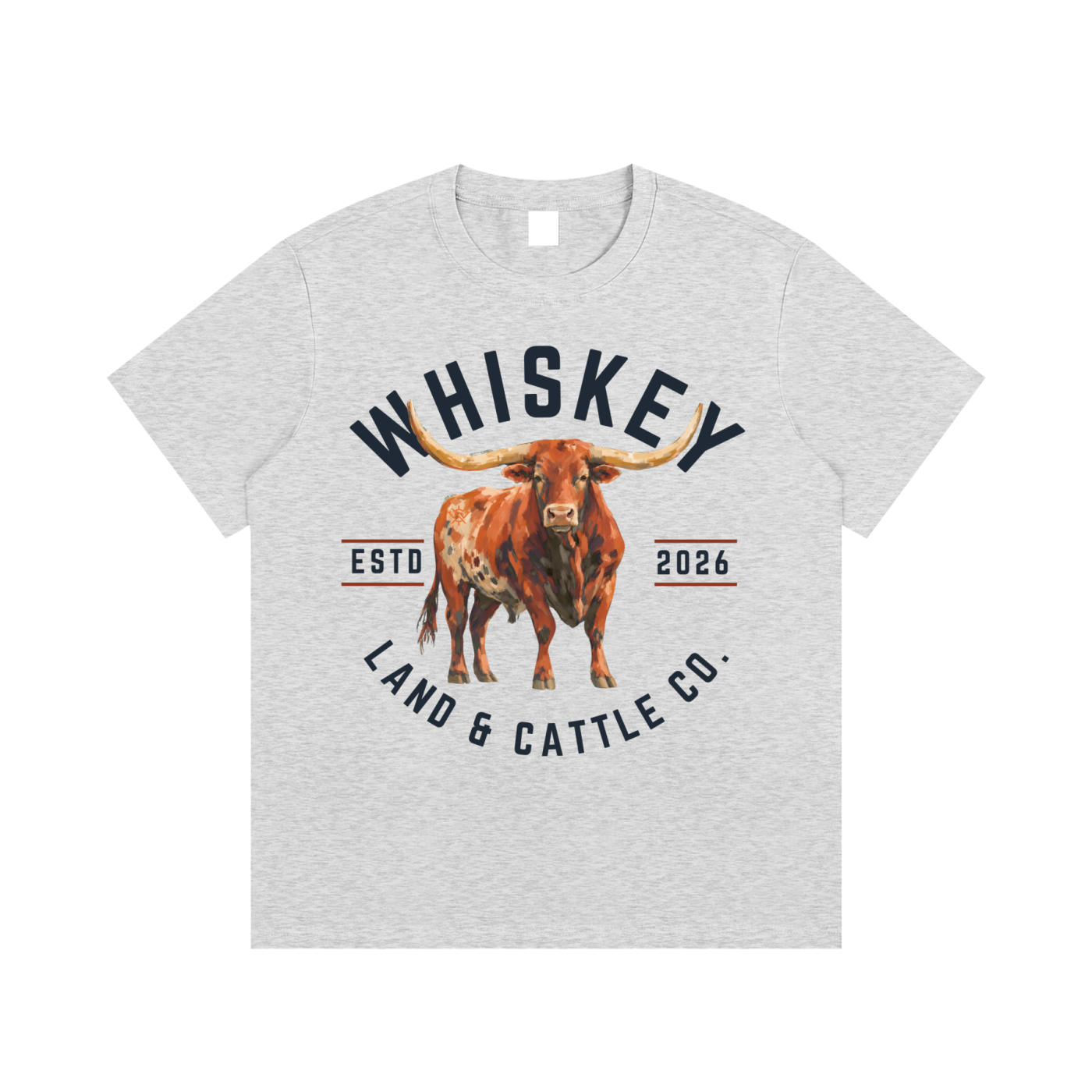 Whiskey Land & Cattle Essential Cotton T-Shirt