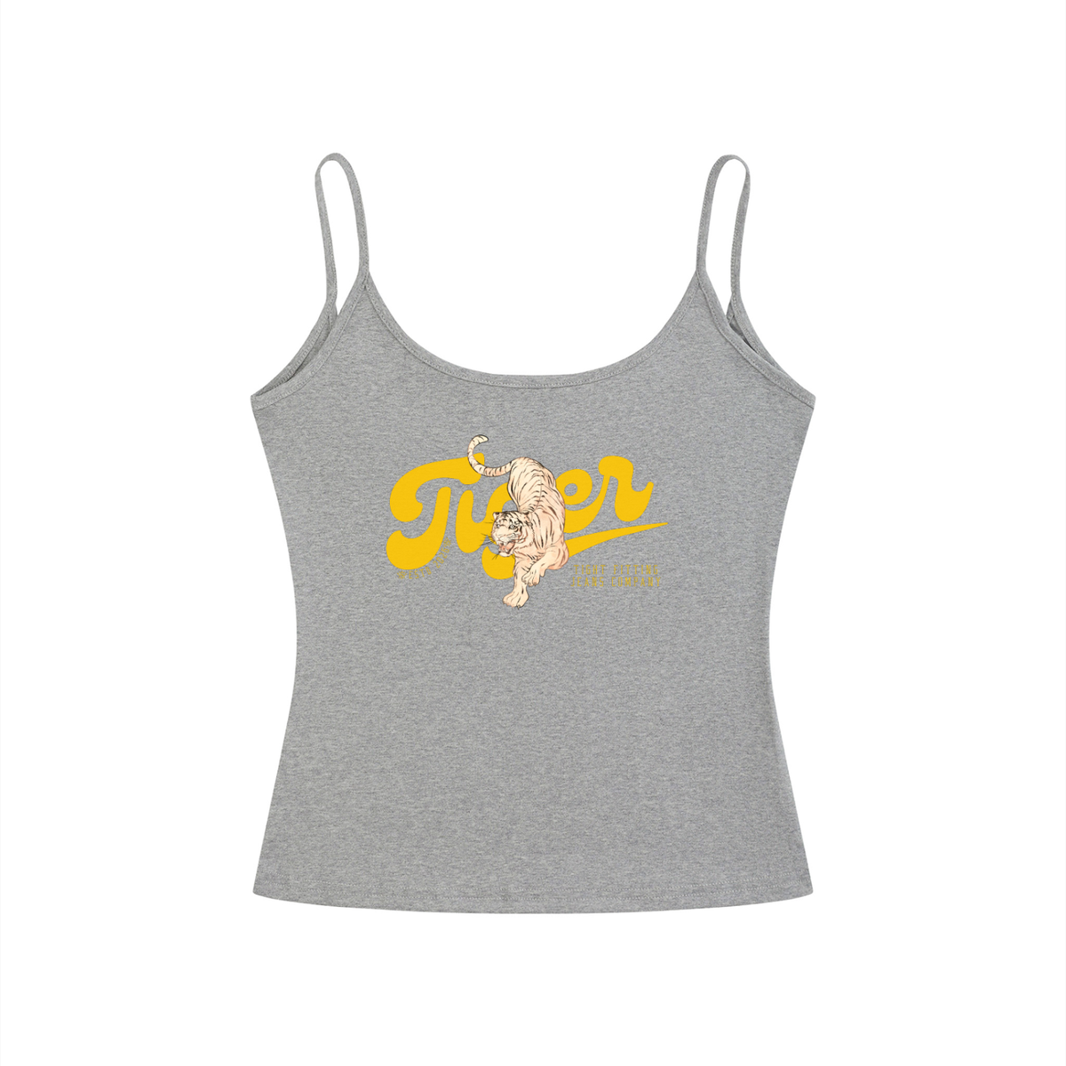 Tiger Tight Fitting Jeans Company Fit Open-Back Tank Top