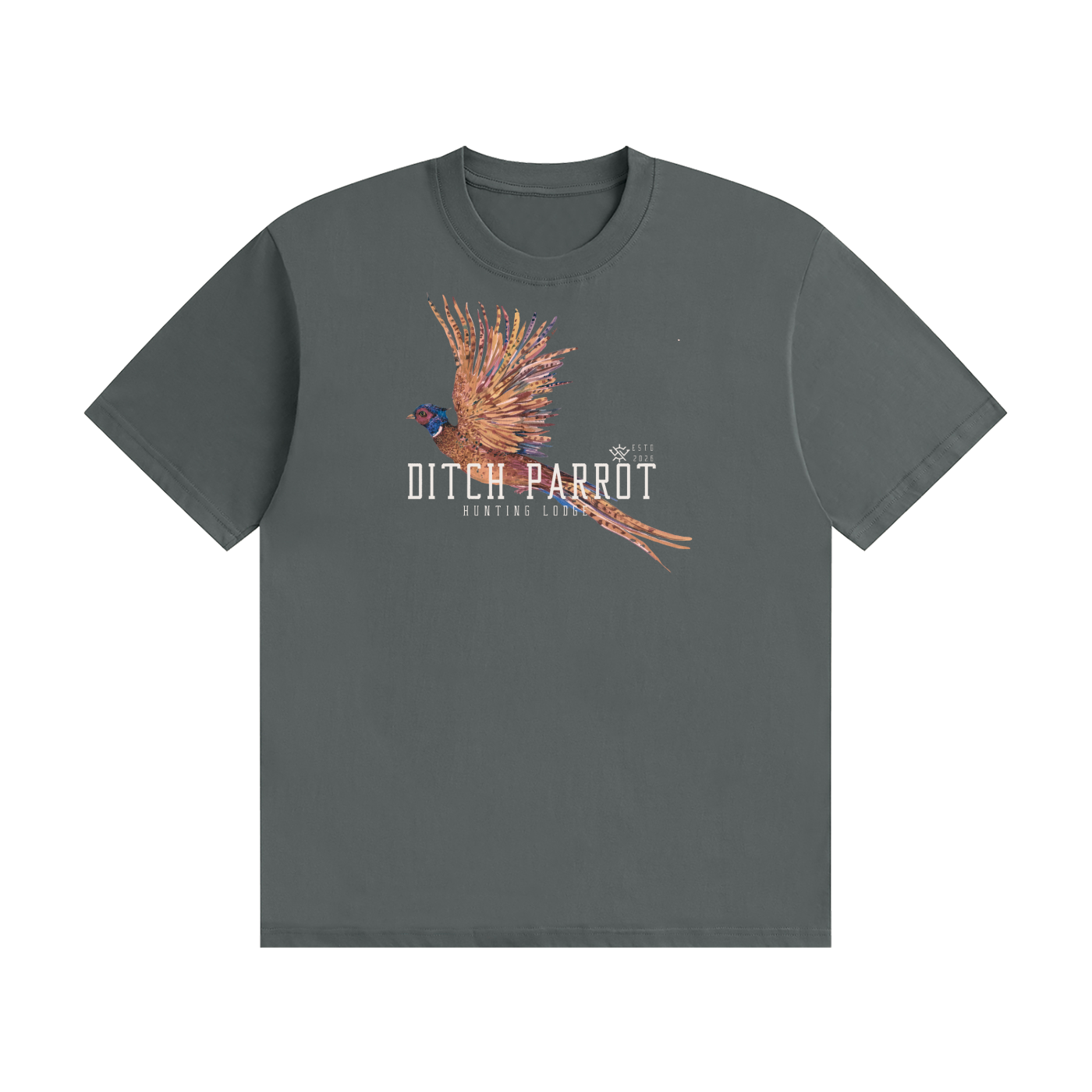 Ditch Parrot Hunting Lodge Unisex Seamless Cotton T-Shirt