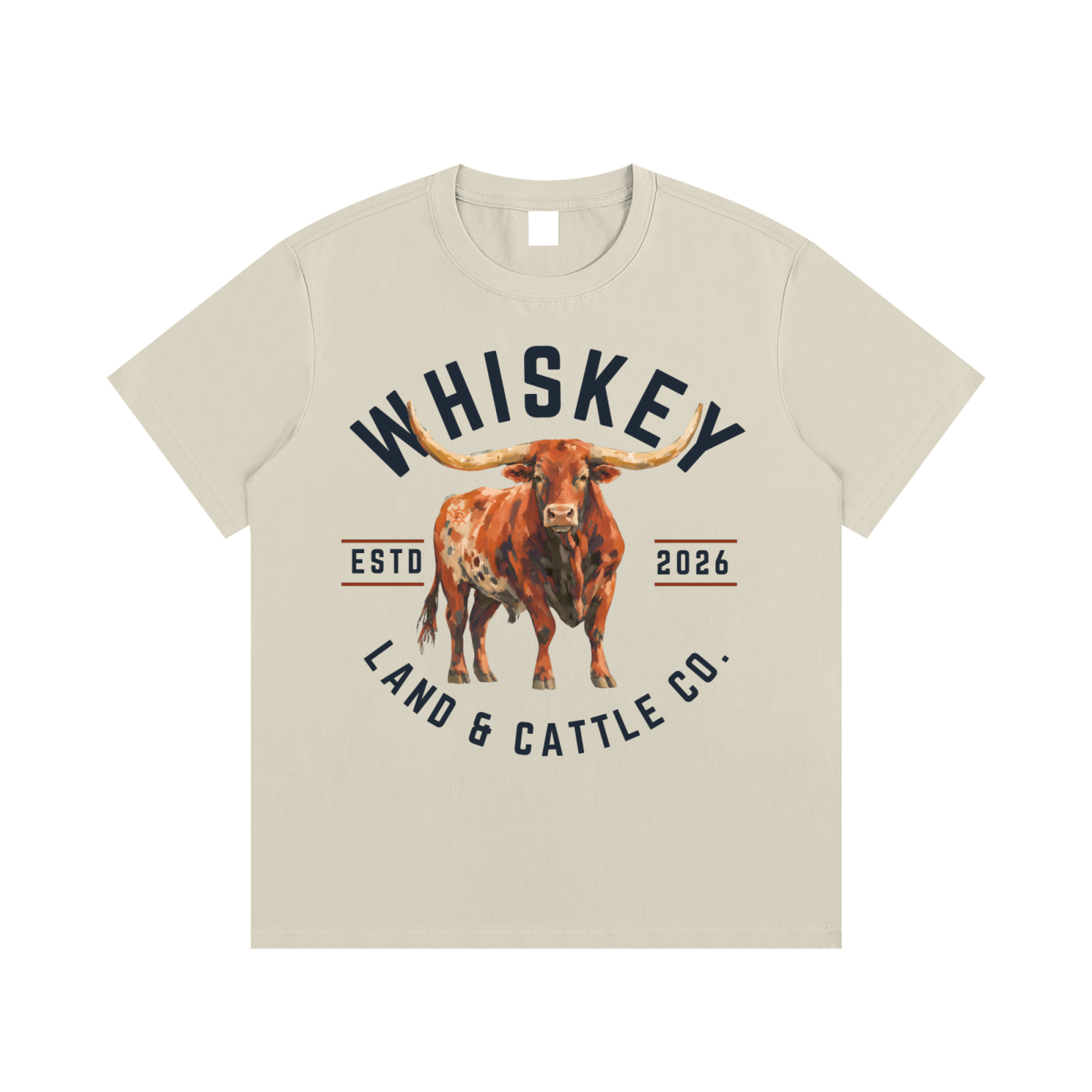 Whiskey Land & Cattle Essential Cotton T-Shirt