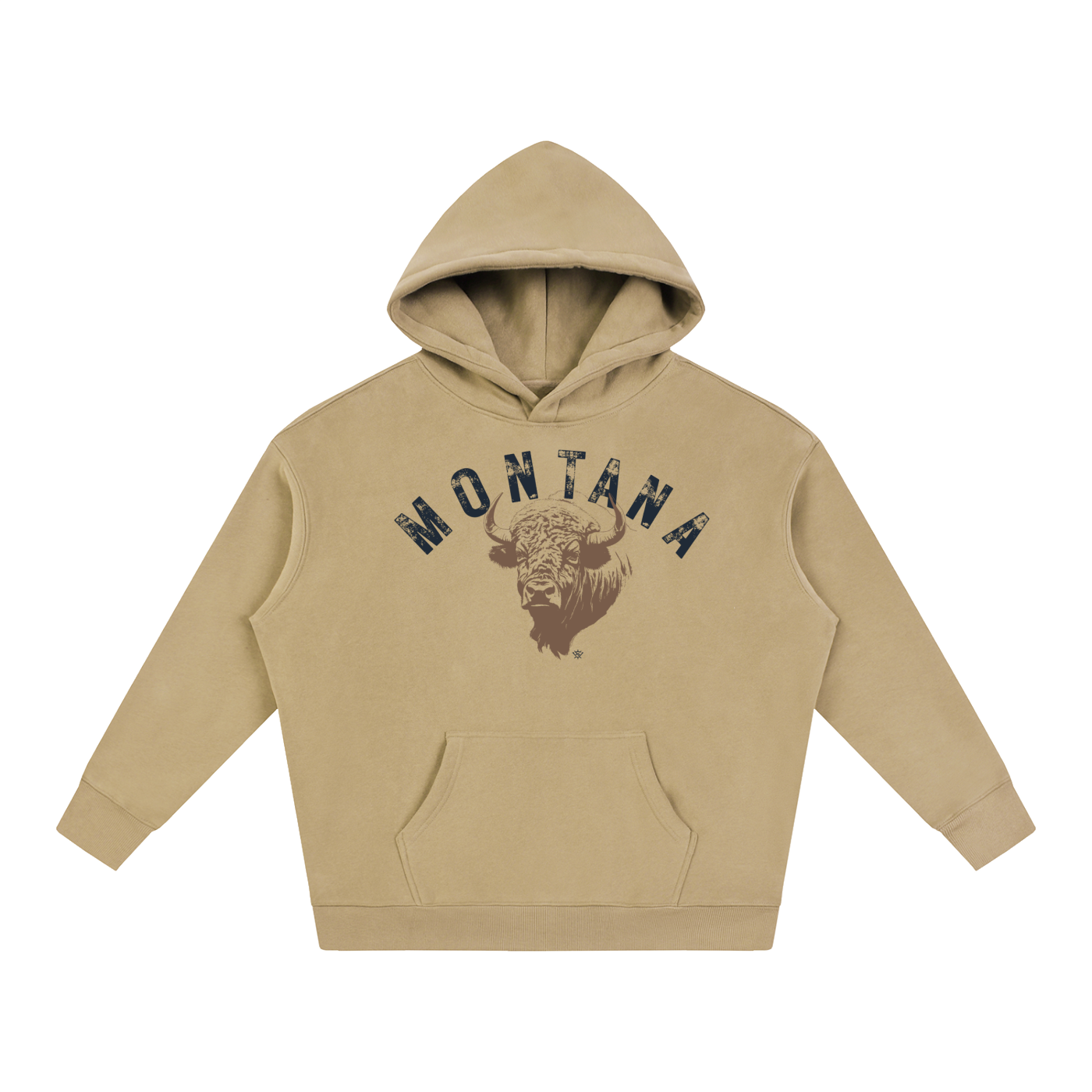 Montana Bison Oversize Fleeced Hoodie