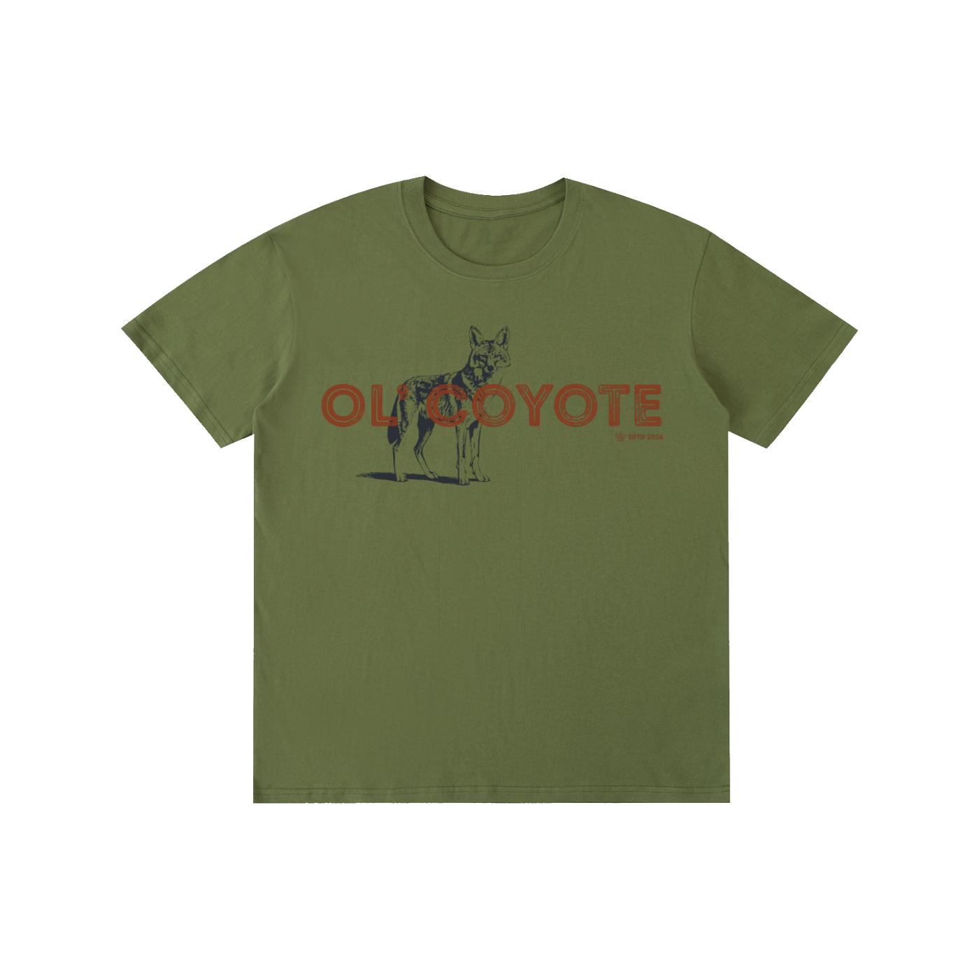 Ol' Coyote Pure Cotton T-Shirt