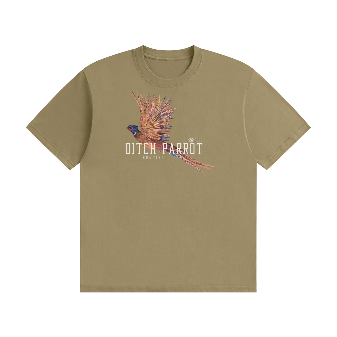 Ditch Parrot Hunting Lodge Unisex Seamless Cotton T-Shirt