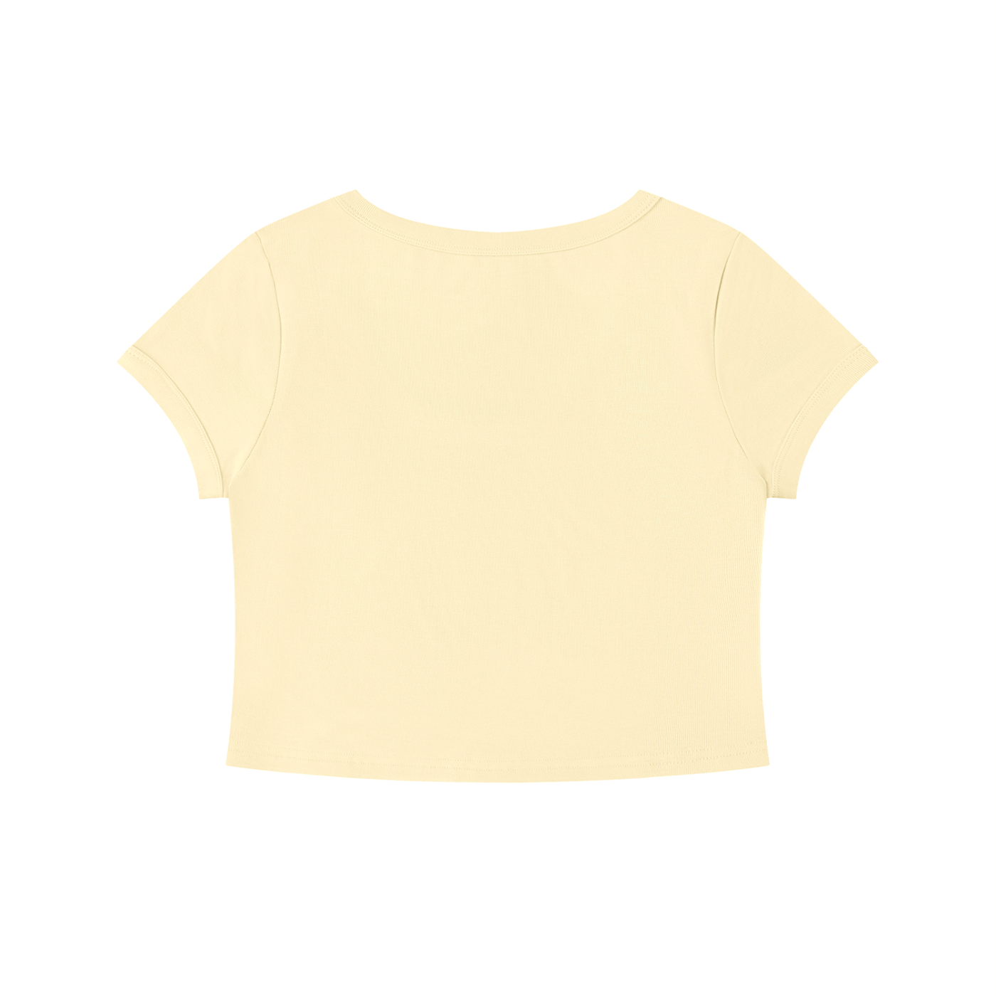 You're in Luck Women's Solid Color Slim Crop T-Shirt
