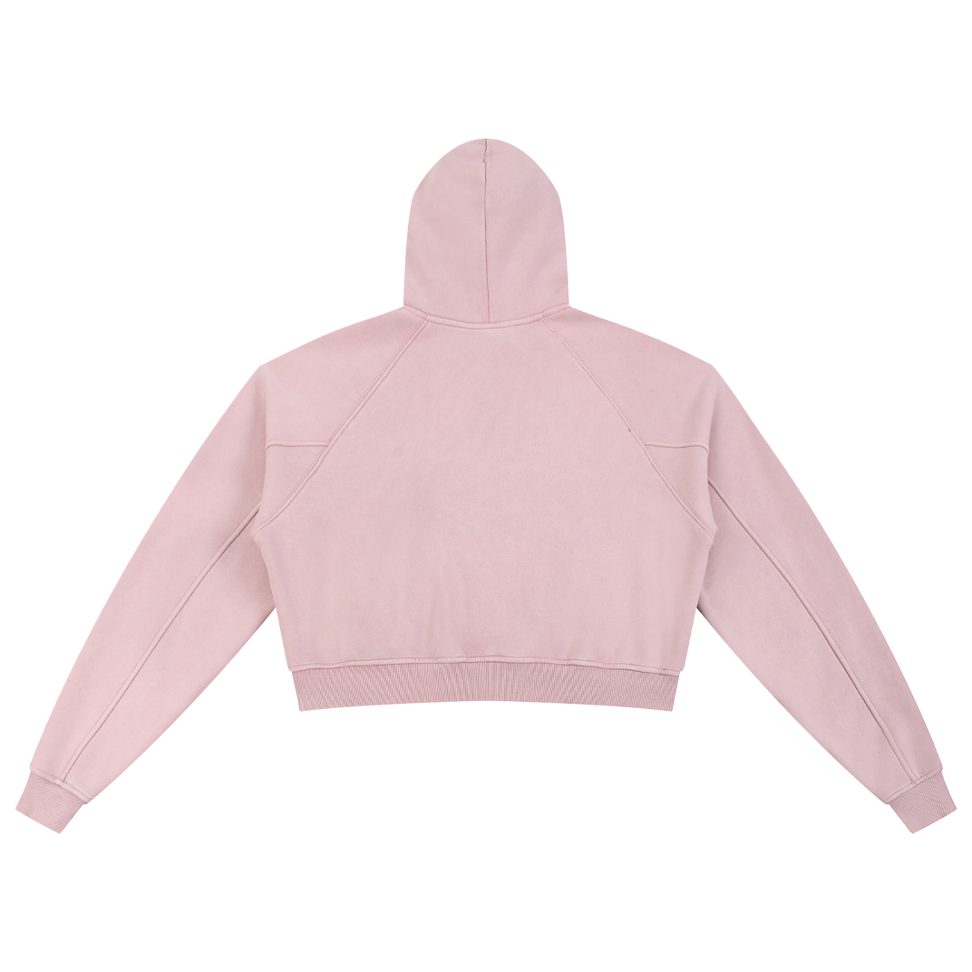 Tiger Tight Fitting Jean Company Snow Washed Cropped Hoodie