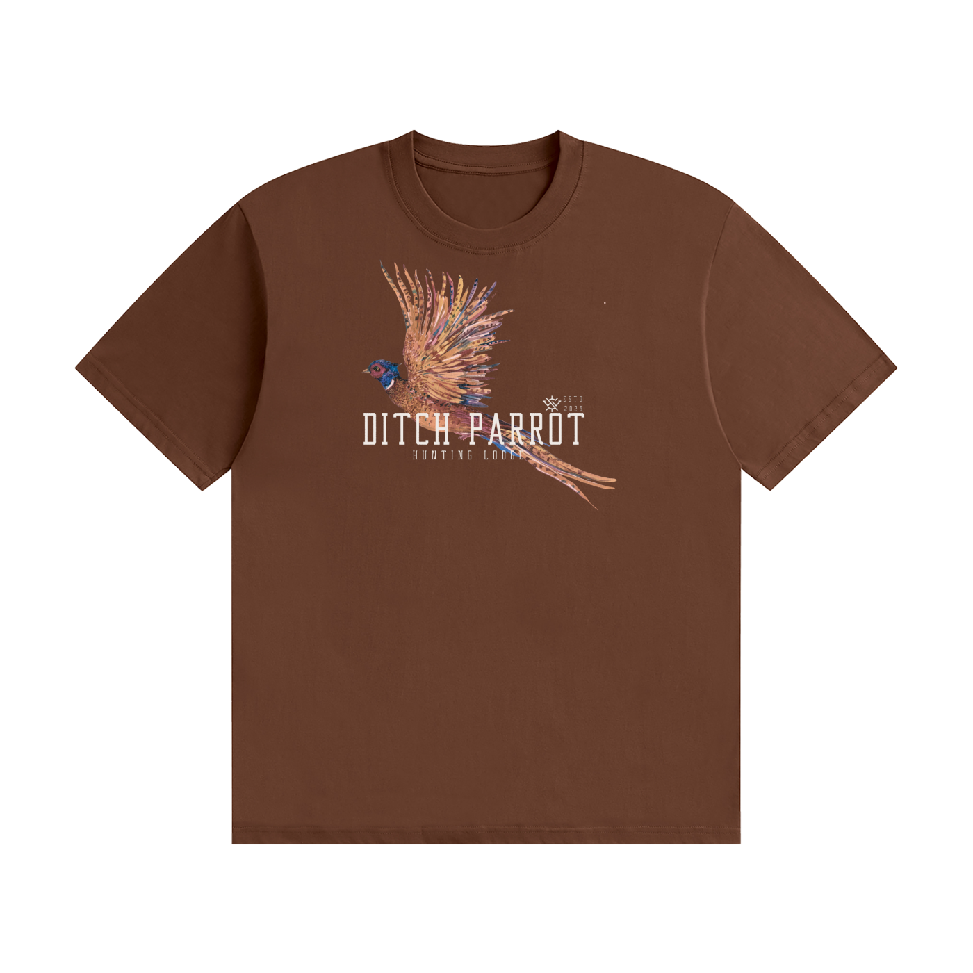 Ditch Parrot Hunting Lodge Unisex Seamless Cotton T-Shirt