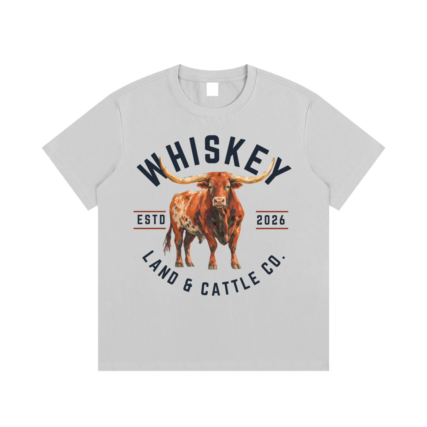 Whiskey Land & Cattle Essential Cotton T-Shirt