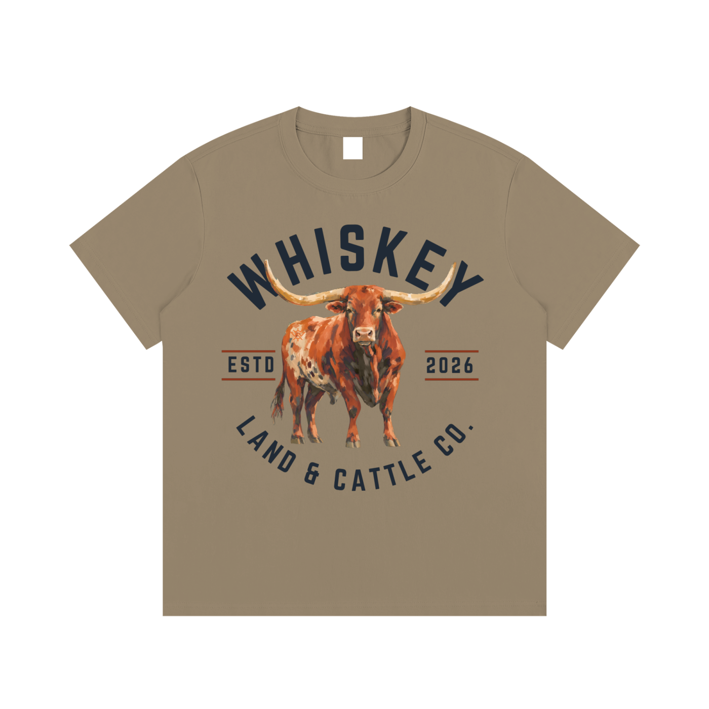 Whiskey Land & Cattle Essential Cotton T-Shirt