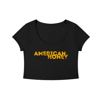 American Honey Solid Color Slim Crop T-Shirt