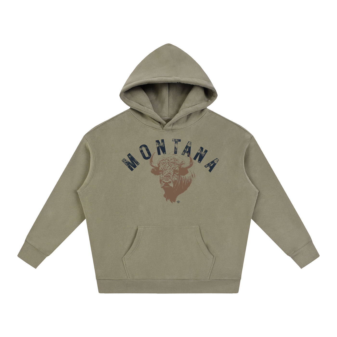 Montana Bison Oversize Fleeced Hoodie