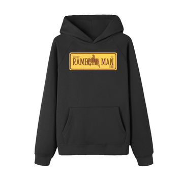 Vintage Plate Ramblin' Man Essential Raglan Sleeve Fleece Hoodie